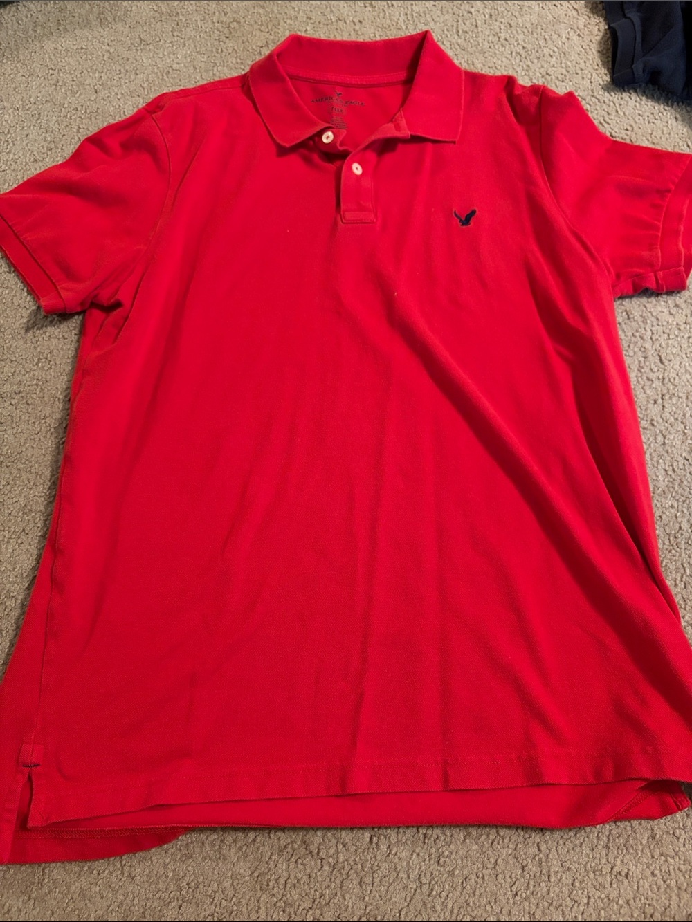 American Eagle Outfitters Bright Red Polo Shirt